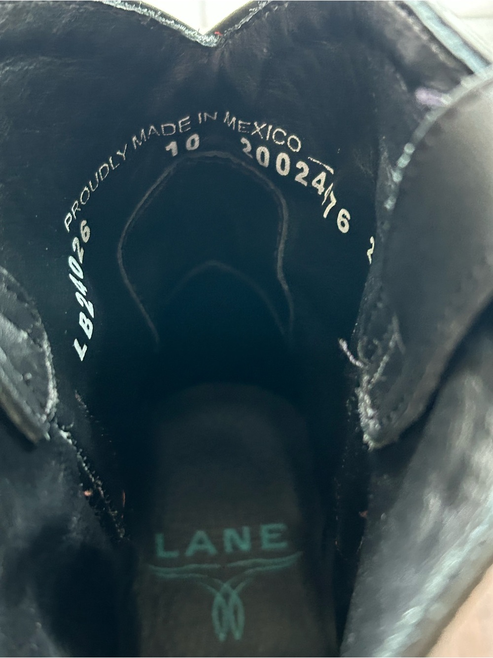 Lane- Women's Black Short Western Ankle Boots - Picture 4 of 6
